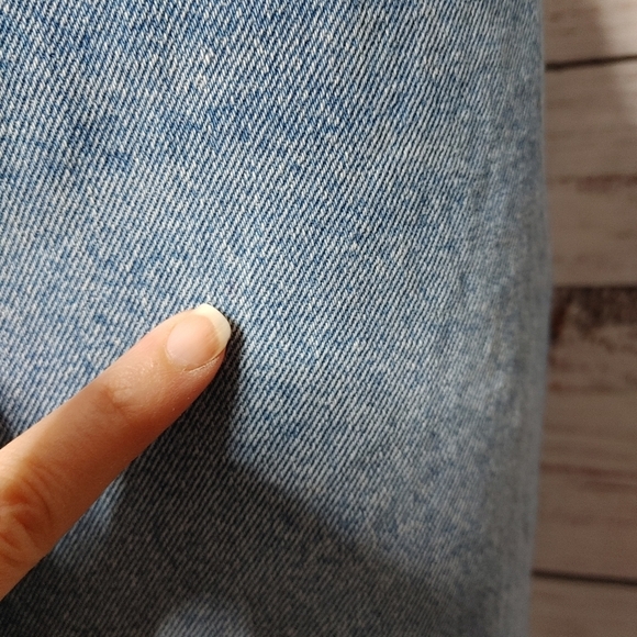 ALL Saints Kim distressed denim skirt size 6 - Picture 6 of 10